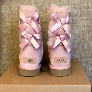 UGG Bailey Bow II Boots Pink 7